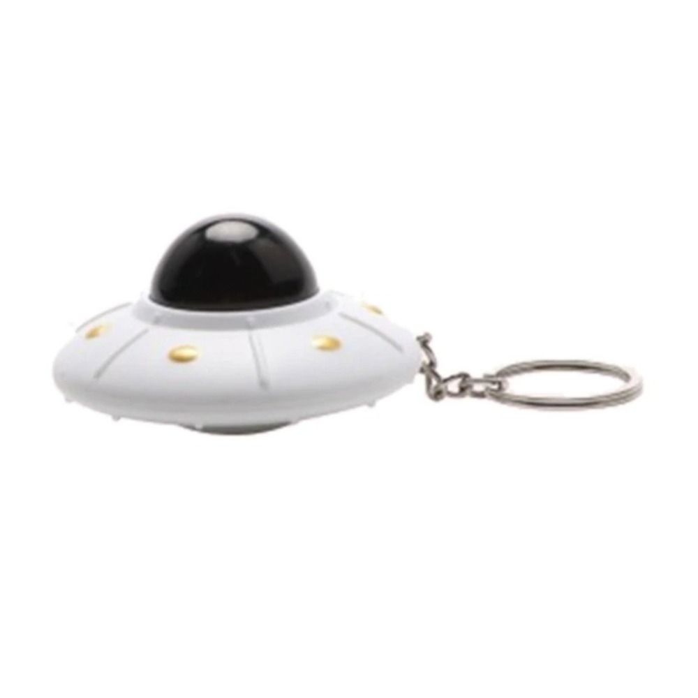 LED Light Flying Disc Keychain Pendant Spaceship Model Keyring Kids Toy UFO Keyring  Small Toy