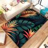 Tropical Leaf Pattern Carpet for Living Room Bedroom Plant Decor Floor Mat Non-Slip Kitchen Doormats Home Office Entry Foot Rug