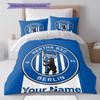 Hertha BSC Custom Name Pattern Bedding,Quilt Set Quilt Cover Pillowcase Home Birthday Gift(1 * duvet cover + 2 * pillowcase, without core)