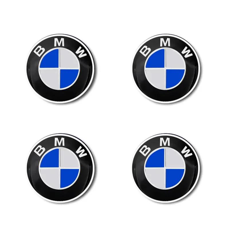kfwhl7 4pcs 56mm Car wheel hub cover badge sticker For BMW M 50th E39 E46 E90 E36 E60 E34 E30 F30 X5 X6 71 E92 E93 E87 E83 F31 F22 F34