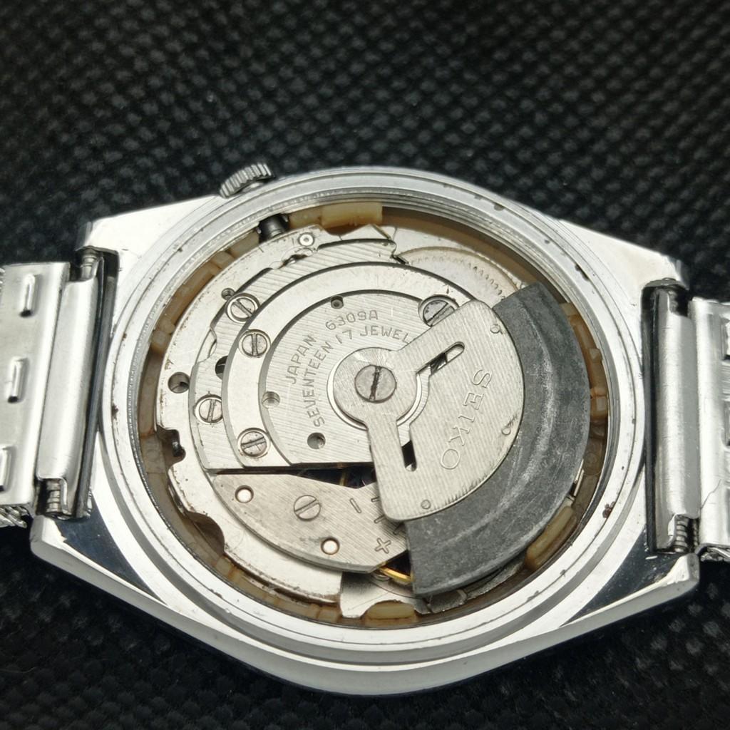 Б/У винтажные часы SEIKO 5 AUTO 6309A JAPAN MENS D/D ARABIC GREEN 589-a310815-2