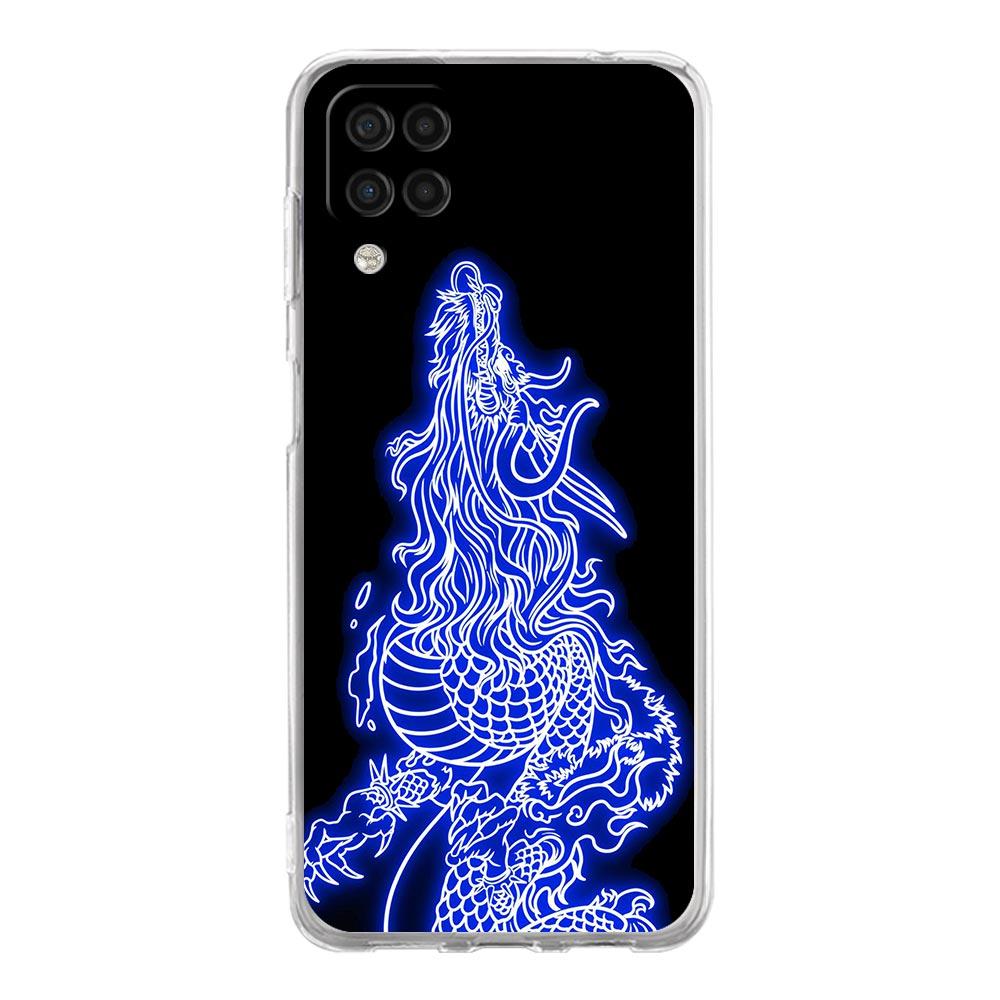 Чехол для телефона с тигровым неоном и леопардовым принтом для Samsung Galaxy A51 A71 A21S A12 A11 A31 A41 A03S A13 A33 A73 A53 A52 A32 5G A23, прозрачный чехол