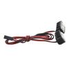 RC Headlight 4 LED White Lighting Color Plastic Housing 2.54JR Connector Removable Brackets RC Spot Lamp for 1 10 5 To