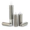 Light/Heavy Load Stainless Steel Socket Long Stroke Plunger POM Plastic Head Retractable Spring Plunger Screw Spring Positioning