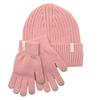 Sophia Layers Cosy Knit Hat & Glove Gift Set - Blush Pink