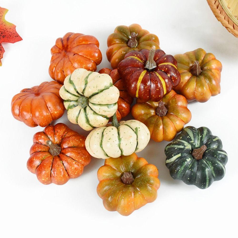 3D Simulated Foam Pumpkin Durable Pumpkin Model Fake Vegetable Artificial Pumpkin Party