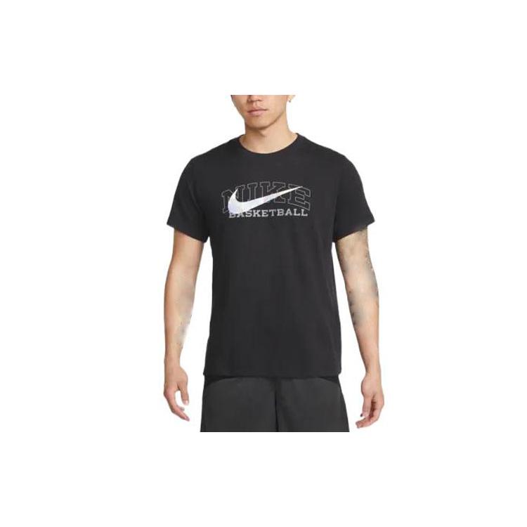 Nike Футболки Мужские Черные С Круглым Вырезом Умеренный Прямой Крой DR7643-010
