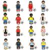 World Cup Football Star Athlete Building Block Doll Toy Children Assemble Model Bag Pyp