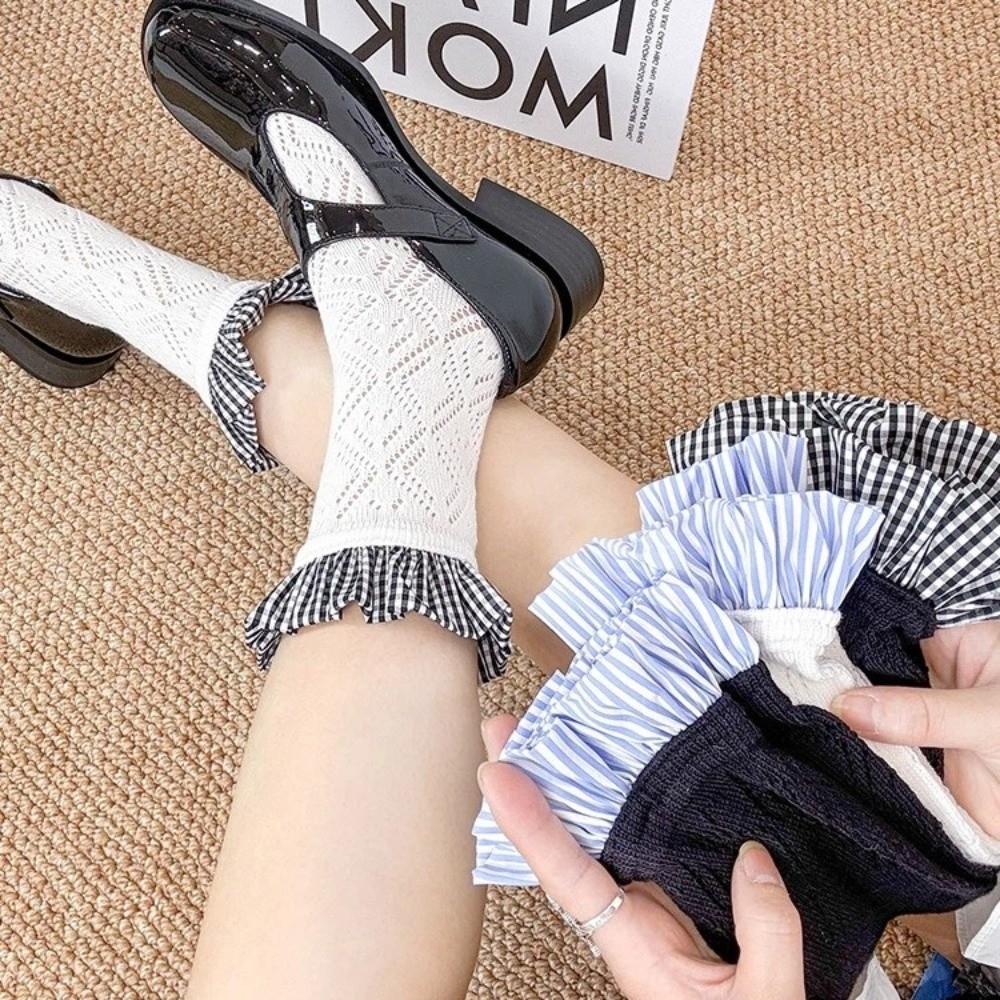 Ballet Style Thin Ruffle Sock Breathable Summer Sock Korean Short Sock Spring