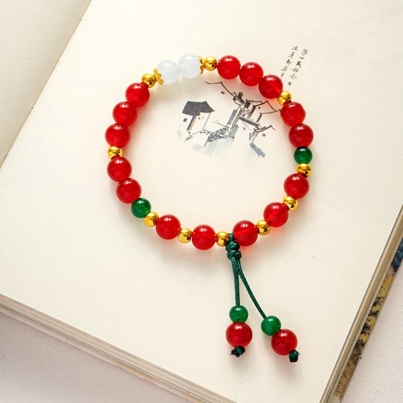 10 мм керамические украшения конфетного цвета полный браслет из бусин эластичный браслет в старинном стиле