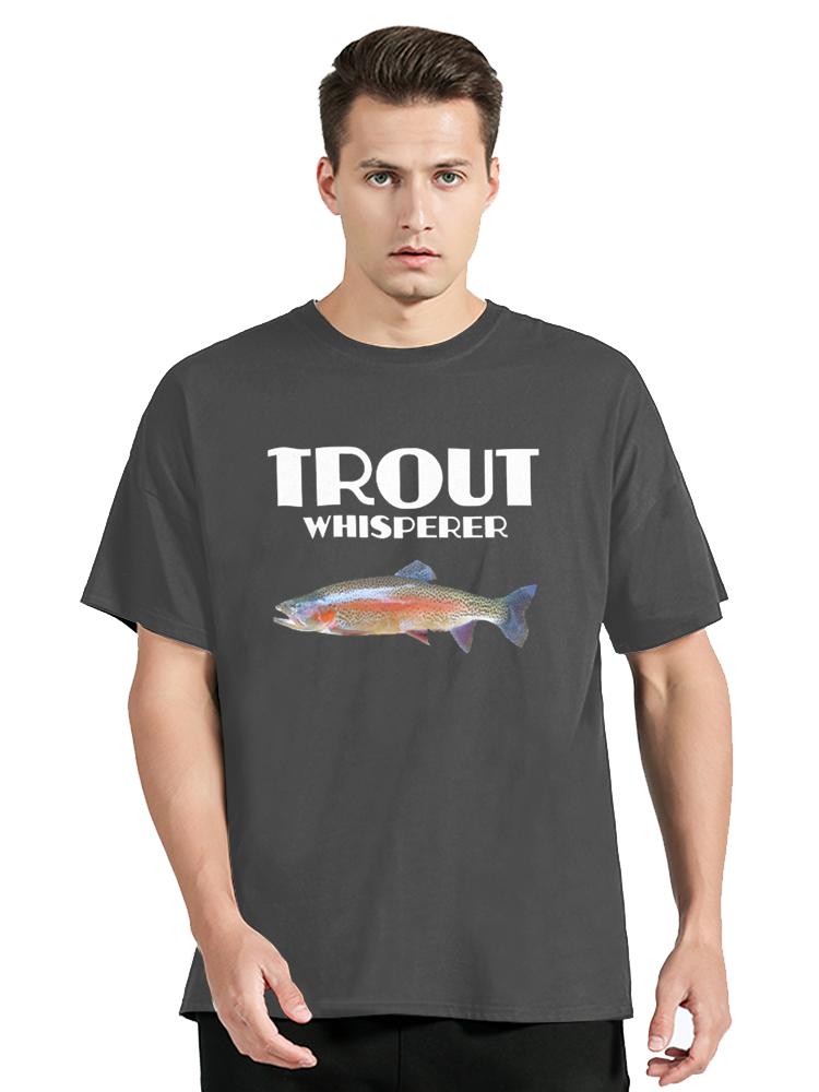 Unisex Tshirts Trout Fishing Steelhead Rainbow Trout Whisperer Gift Cotton Tee Shirt Fisherunisex Lake Time T Shirt Gift Clothes