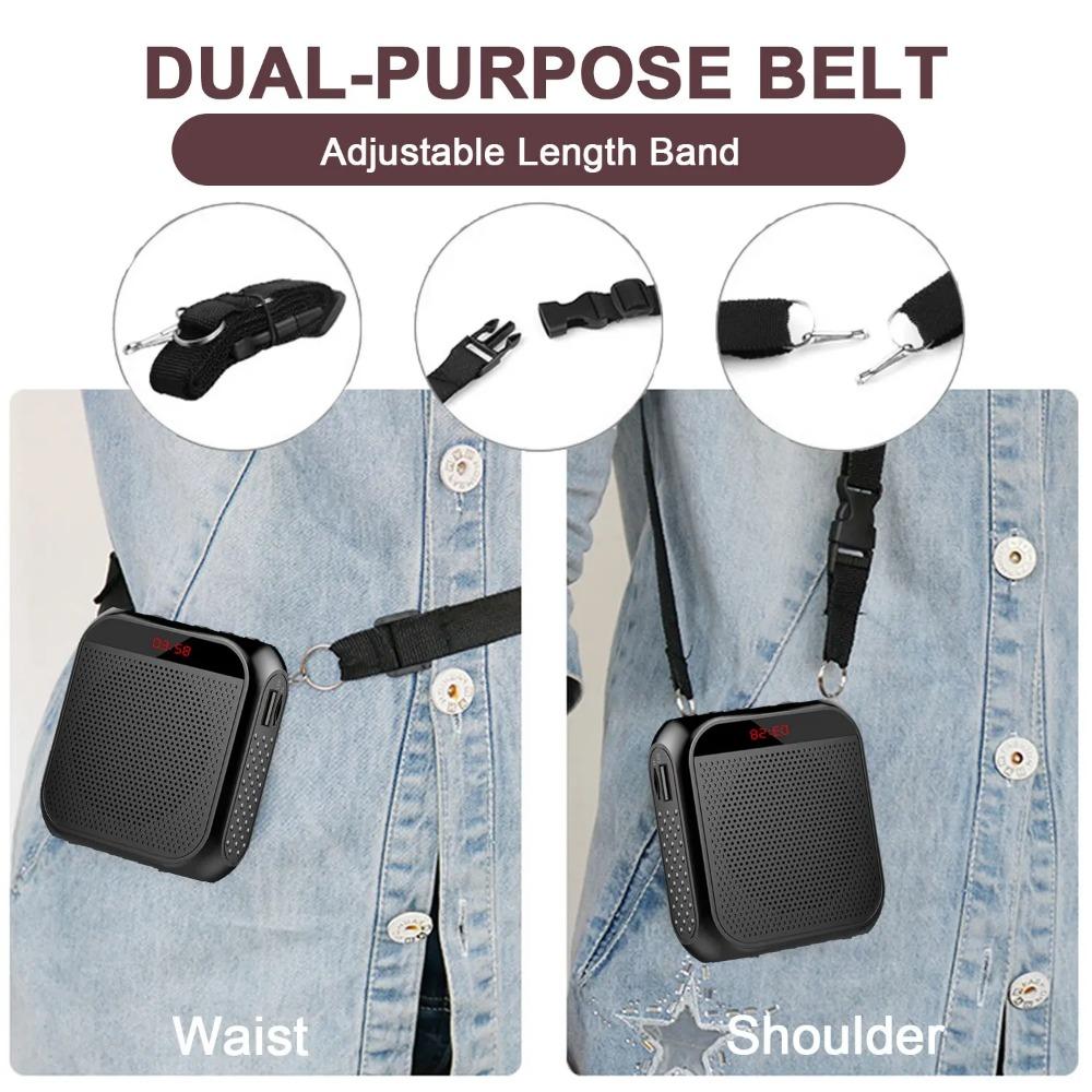 5 Вт 2200 мАч Усилитель голоса Многофункциональный портативный персональный голосовой динамик с дисплеем микрофона для речи учителей