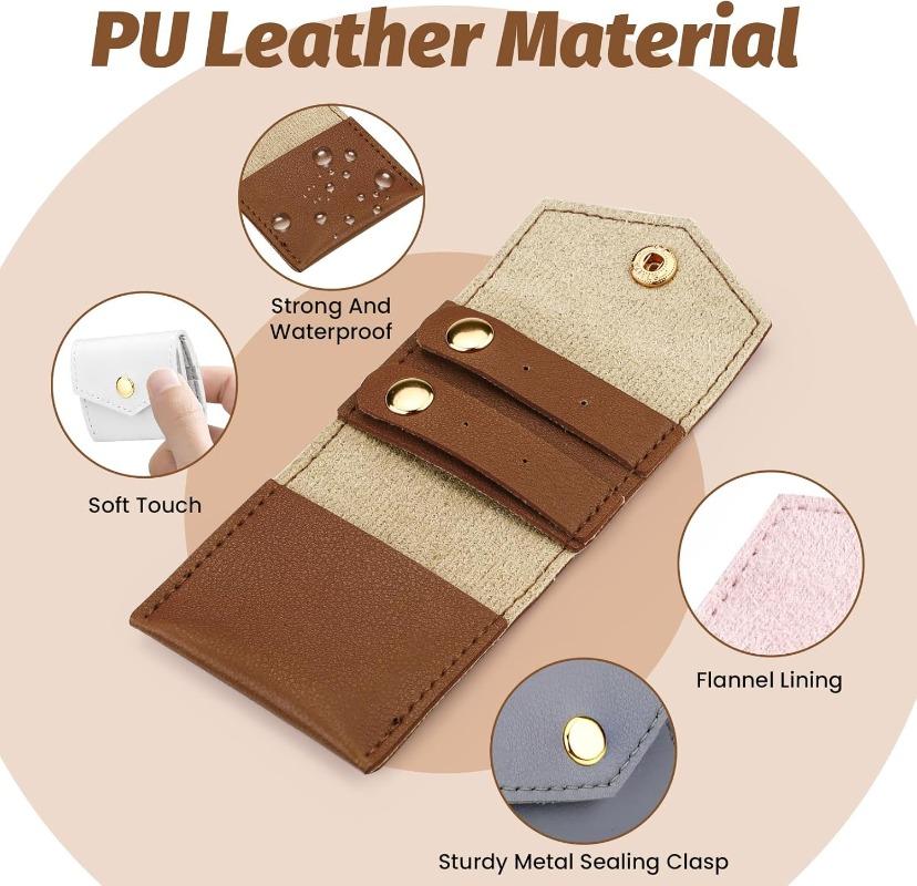 Pu Jewelry Storage Bag Multi-Functional Jewelry Roll Case High-Quality Travel Gift For Earrings Rings Necklaces Women Girls