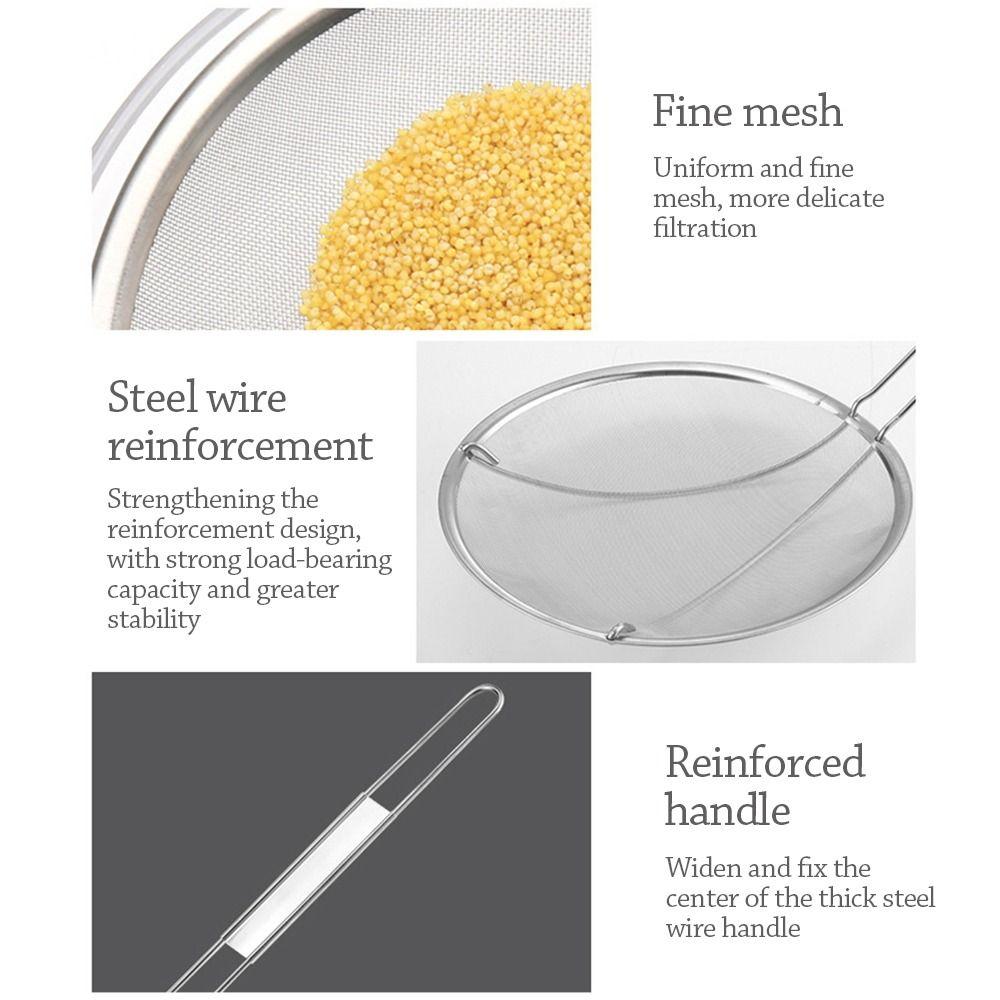 Фильтр для муки из нержавеющей стали, сито для муки из соевого молока, закуски из картофеля фри, кухонные принадлежности