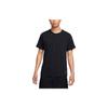 Life Solid Knit Short Sleeve T-Shirt Men Tops Black FN2646-010