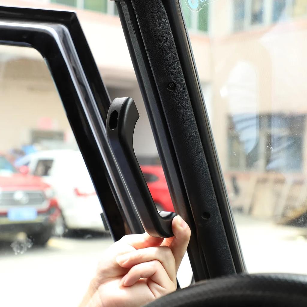 Украшение ручки передней стойки автомобиля из алюминиевого сплава для салона автомобиля подходит для Land Rover Defender 90 110 2004-2018 авто