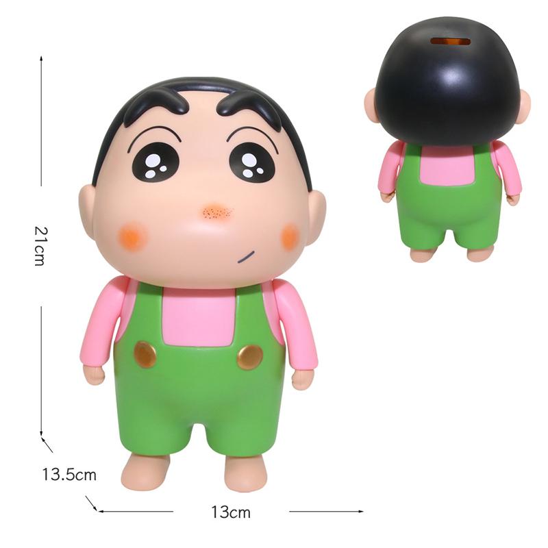 Crayon Shin-Chan Piggy Bank Cute Shin-Chan Ornaments Piggy Bank Action Figure Doll Model Popular Gifts Essentials