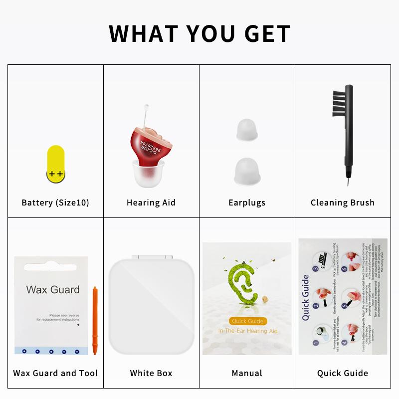 Mini Invisible Hearing Aids For Deafness Wireless Headphones Ear Adjustment Tools Audio Amplifier Listening Devices