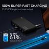 Зарядная станция PD3.0 GaN USB-C мощностью 120 Вт для мобильных телефонов, 5-портовый концентратор для быстрой зарядки, интеллектуальное устройство с несколькими адаптерами для iPhone и т. д.