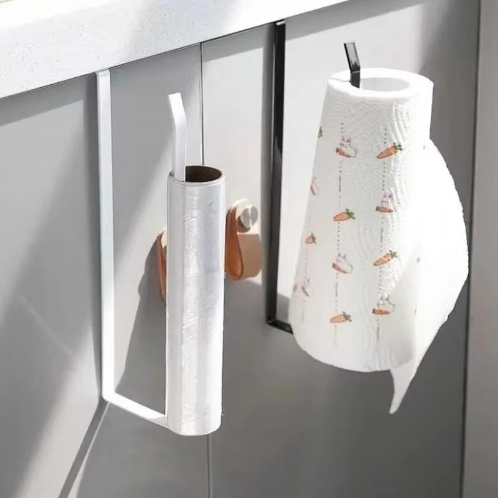 Durable Paper Roll Holder Metal Cling Film Storage Rack High Quality Kitchen Tissue Accessories
