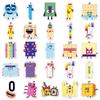 50 обучающих анимационных наклеек Numberblocks для чехлов телефонов и канцелярских принадлежностей