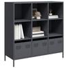 VidaXL Highboard Anthracite 101,5x39x103,5 Cm Steel, Bookcase, Modern Bookcase, Bookshelf, Shelf 851390