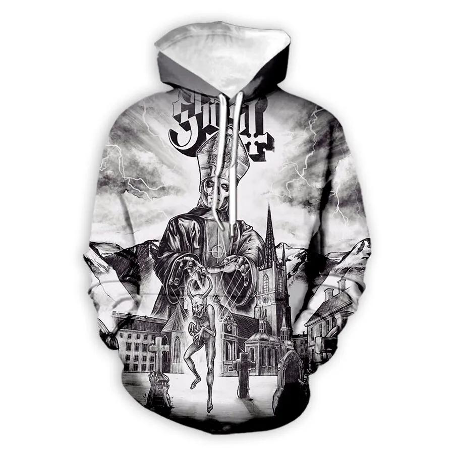 Hoodies Ghost Band 3d Print Sweatshirts Men Women Unisex Hooded Oversized Hoodie Fashion Kids Pullover Sweatshirts Tracksuits