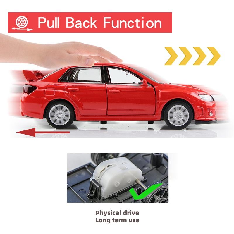 Subaru Impreza WRX STI 2010 Rally Car JDM Simulation Diecast & Toy Vehicle RMZ City 1:36 Alloy Model Gifts For Children