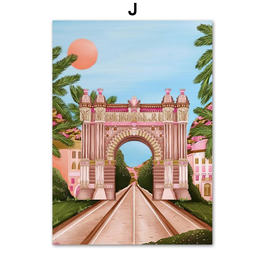 Майами Флорида Осака Ковент-Гарден Путешествия Настенная картина на холсте Плакаты на скандинавскую тему и принты настенные панно для декора гостиной