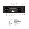 1DIN Car Radio Stereo Player Remote Control Digital Bluetooth Audio Music Stereo 12V Car Radio MP3 Player USB/SD/AUX-IN