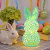 3D Printed Rabbit Lamp Hollow Bunny Night Light for Kid's Room Bedroom Nursery Easter Party Table