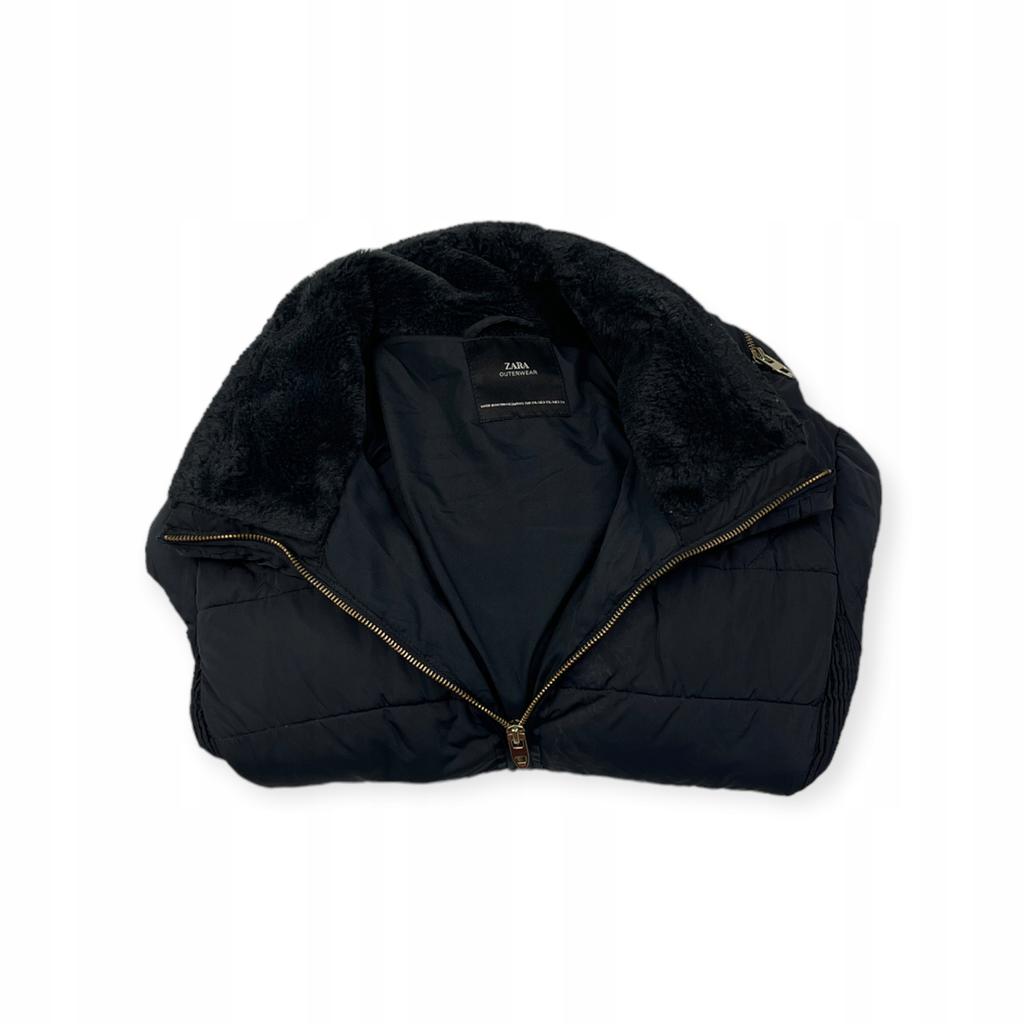 Zimowa kurtka damska czarna Zara Outwear XXL - Used