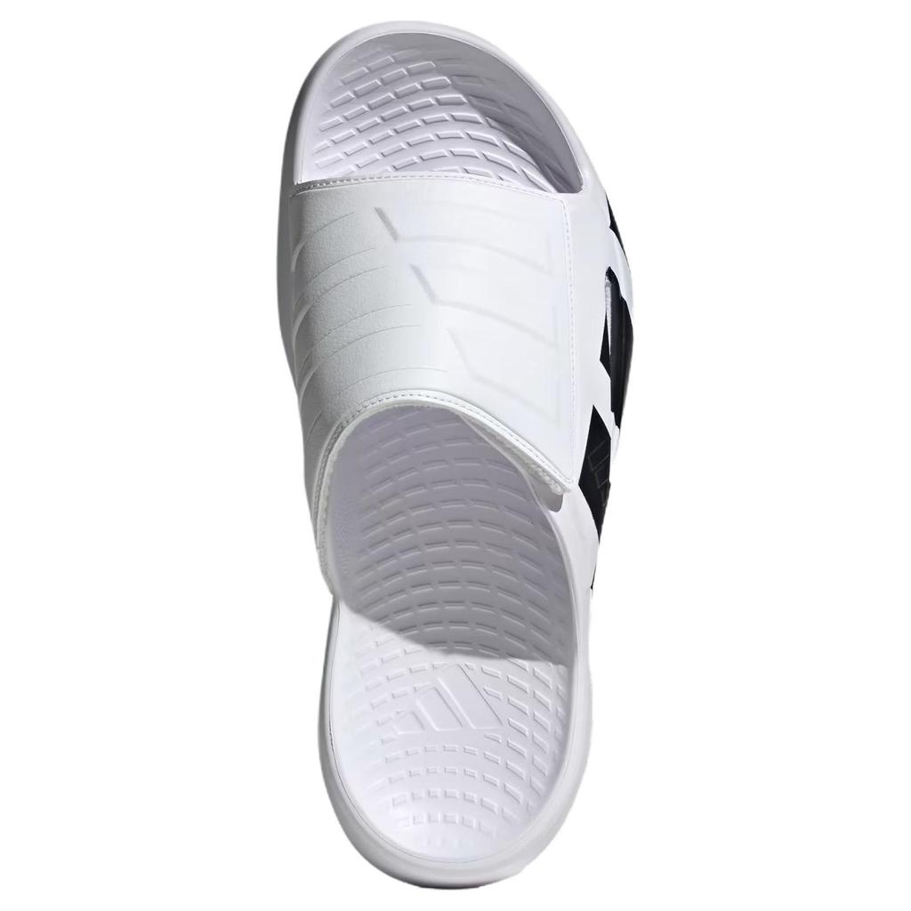 adidas Lightblaze Удобные Универсальные Шлепанцы-слайды с защитой от натирания Унисекс Обувь Белые Черные JS3584