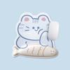 Нескользящий коврик для клавиатуры Cartoon Cat с поддержкой рук, противоскользящий коврик для мыши, коврик для мыши Cat&Fish Home