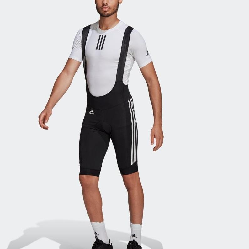 adidas Велошорты с лямками и памперсом Мужские Черно-белые GP8636