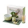 7-Piece Matcha Tea Ceremony Set (Matcha Green) for Beginners, Includes Bamboo Chasen (100-Standing) Chasen Stand, Chawan (Tea Bowl), Chashaku (Tea