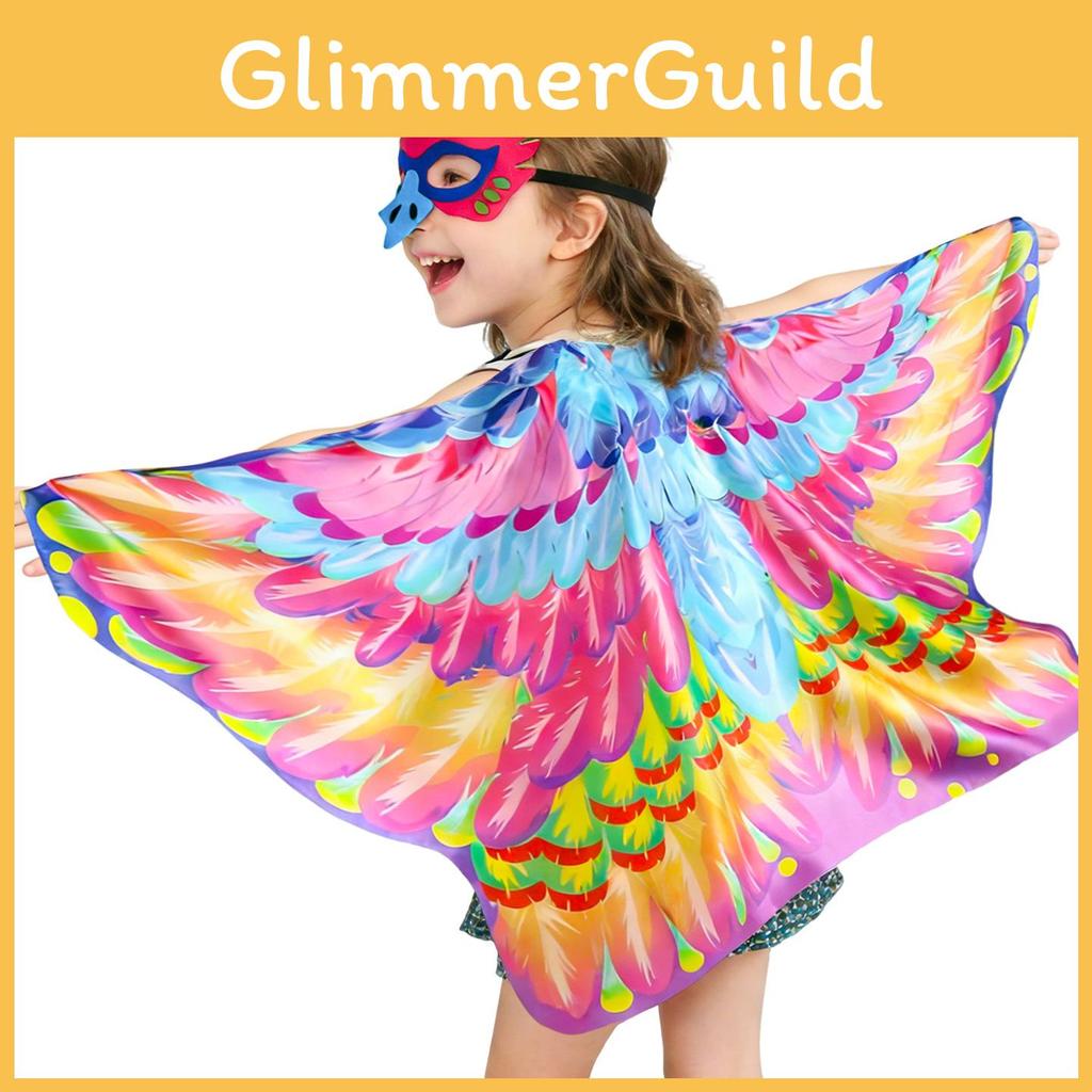 Kids Costume Accessory With Wings And Sewn Details For Holiday Celebrations