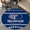 City Grizzlies Bear Logo Round Rug for Livingroom,Bedroom, Palyroom, Chair Rug, Area rug, Circle Carpet, Large Size Fan Christmas gift