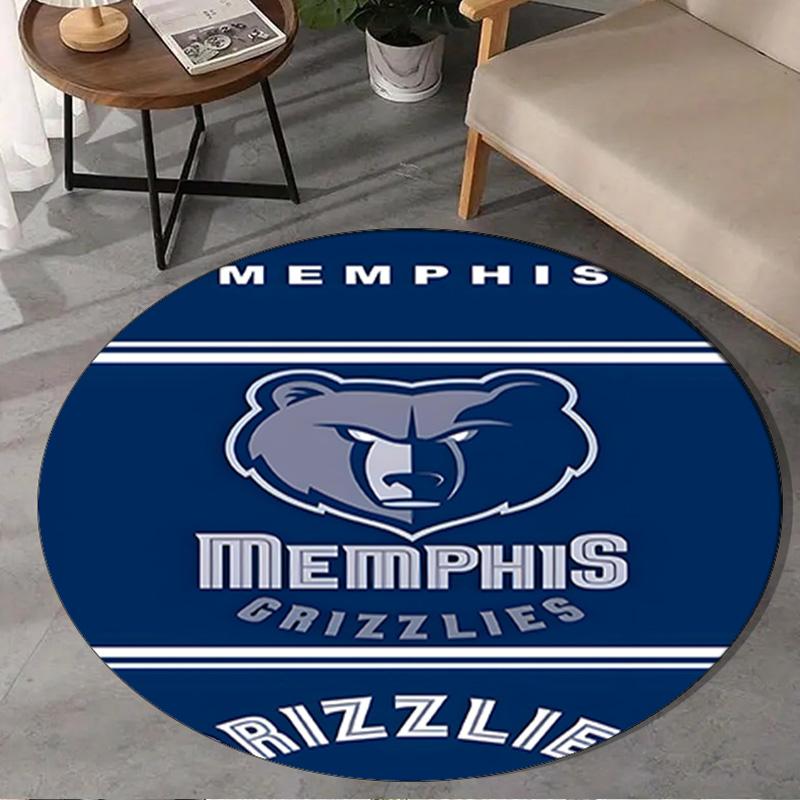 City Grizzlies Bear Logo Round Rug for Livingroom,Bedroom, Palyroom, Chair Rug, Area rug, Circle Carpet, Large Size Fan Christmas gift