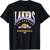 Футболка LOS ANGELES LAKERS с преимуществом домашней площадки - Черная, Унисекс-Взрослые_Дети, Короткий рукав, Круглый вырез, Полиэстер, Логотип команды НБА, Маленький
