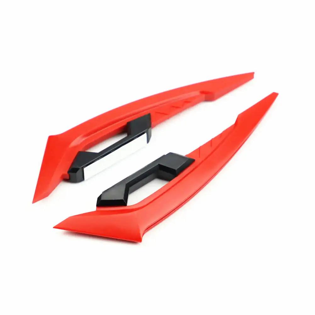 2Pcs Motorcycle Winglets Front Side Spoiler Aerodynamic Wing Set Fixed Wind Wing with Adhesive Decoration Sticker
