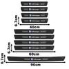 HIJK1 New Car Door Sill Plate Sticker Anti-scratch Strip Trunk Protection Decals For VW Beetle Polo Touran Golf Passat Bora Jetta