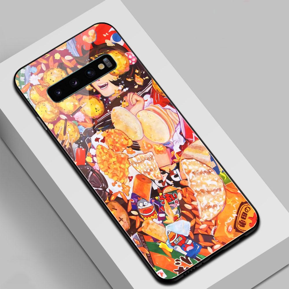 Чехол для Samsung S20 Plus Candy girl Стеклянная задняя крышка Note 9 чехол для Galaxy S8 S9 S20 plus Note 8 9 10 plus S10e S20 ultra S22