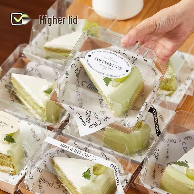 Квадратная высокая коробка для упаковки тортов и десертов