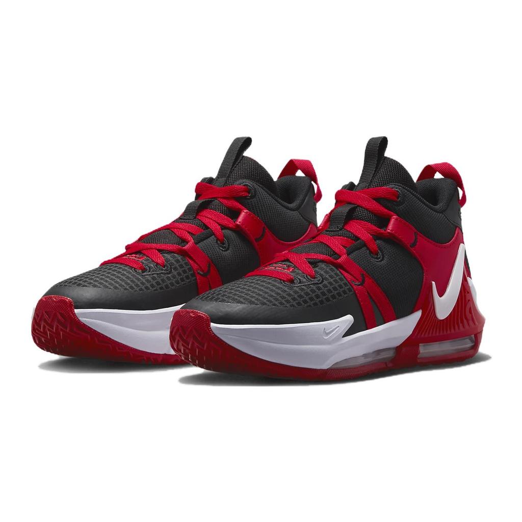 (GS) Nike LeBron Witness 7 Basketball Shoes 'Black University Red White' Kids' DQ8650-005