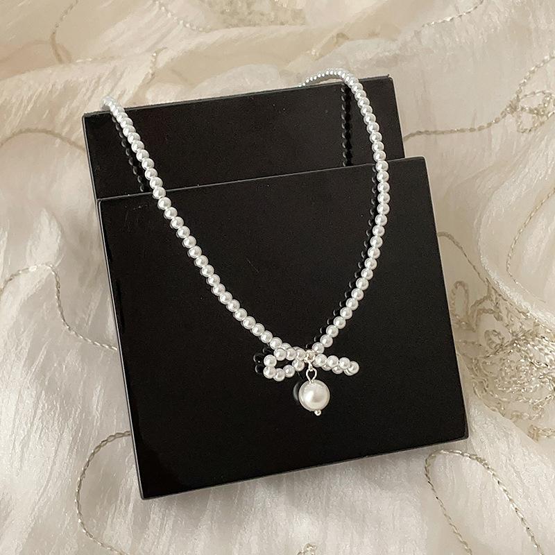 Все жемчужные ожерелья-банты, которые вы хотите, здесь, супер фея личность и темперамент универсальная модная цепочка на шею цепочка на ключицу