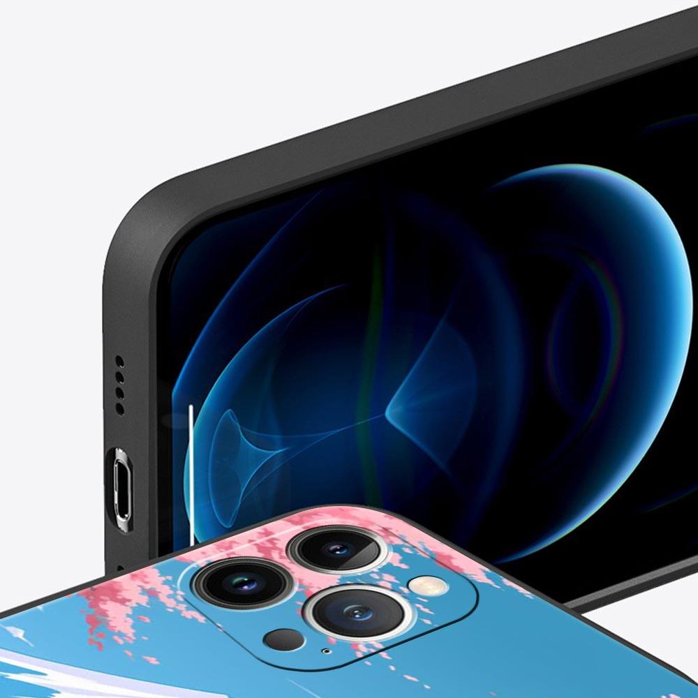 Япония Гора Фудзи Картина Цветение сакуры Чехол для телефона Для iPhone 17 16 15 Pro Max 11 12 13 14 7 8 Plus SE 2020 X XR XS Чехол Мягкий