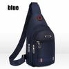 Men's Casual Multifunctional Chest Bag Nylon Shoulder Bag  Double Storage Bag Waist Bag
