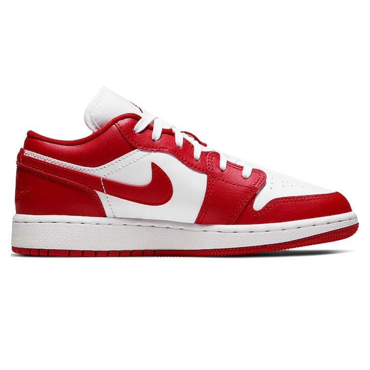 Jordan 1 Низкий спортзал Красный Белый GS 553560-611