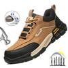 Новые модные мужские и женские ботинки из натуральной кожи с изоляцией 10 кВ, рабочие защитные ботинки, неразрушимые многофункциональные кроссовки, водонепроницаемые мужские ботинки
